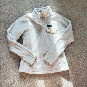 Patagonia Cream Cowl Neck Sweater